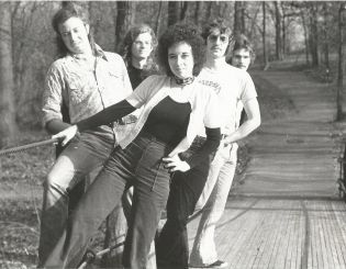 First Real Rock N Roll Band With Richard, Bruce, Mark, and Steve in Southern Illinois.  I was going for the Angela Davis look, but the permanents wrecked my hair!
