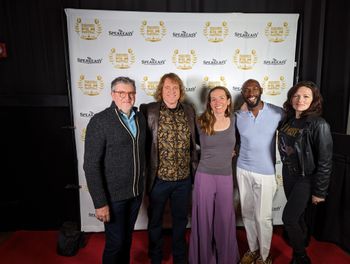 Some of the "You Can't Hide the Light" cast and crew at the Pasadena International Film Festival where we wonBest Music Video. Daniel Henry-Smith, Director, Johnny Schaefer, Hilary Thomas, Choreographer, Christopher Washington and Erica-Lynn Priolo, Dancers
