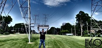 KevOz and power lines, Des Plaines, IL.
