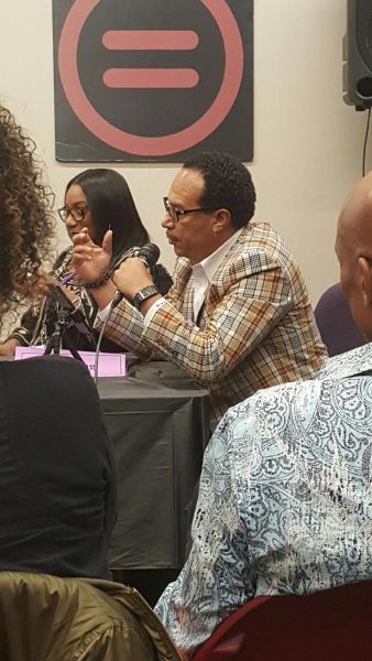 Panel 5 - R&B Legends Roundtable. Friday 11/19/16.  _pic 13  Closing remarks & motivation by Jay King (Club Nouveau).
