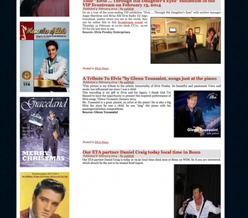 Elvis Presley Memories Fanclub News Quote
