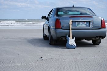 Cadillac, Strat, and baby Seagull
