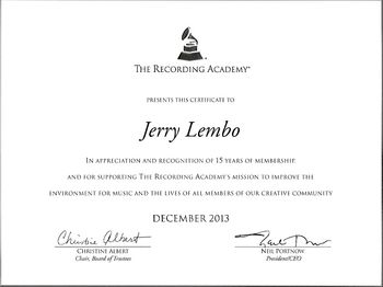 Member, Recording Academy
