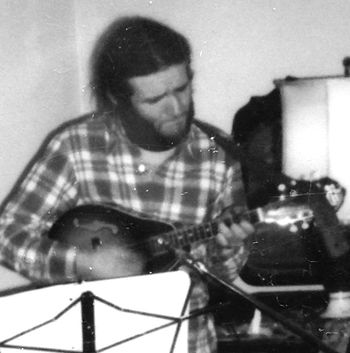 Recording some mandolin tracks way back in the day on Primrose Ave., off Midland Ave with Mark Spencer in Syracuse, NY..
