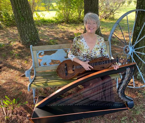 Lorinda Jones is a Board-Certified Music Therapist, teaching and performing on Mountain Dulcimer and Folk Harp