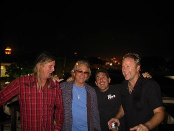 Barry Rapp, JR Roberts, Sammy Bonocoure, Phil Old friends are always a great hang.
