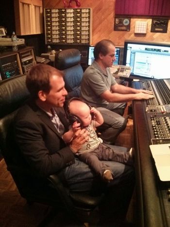 In the studio with Michael Marciano, Randy and Avery
