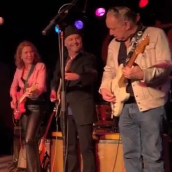 with Sue Foley and Jimmie Vaughan at Antone's
