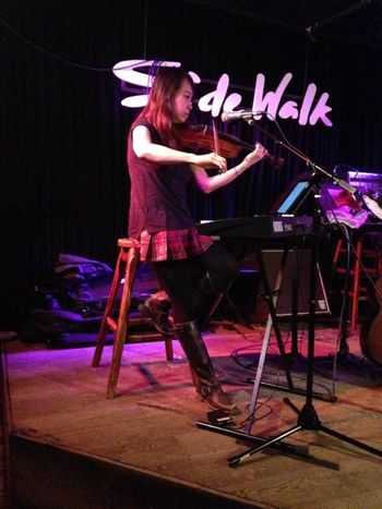 Strings of my Heart: Joan Chew plays violin on "Time," Sidewalk Cafe, November 15, 2016.
