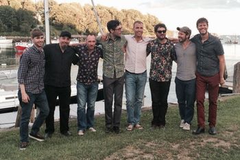 201608 CEC in Camden Great group of musicians (L to R) Max Light, me, Mick Coady, Jeff Taylor, Jeremy Huck, Voro Garcia, Roberto Giaquinto and Donny McCaslin.

