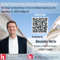 Berklee Global Connections: Berklee Valencia - Five Things You Should Know to Thrive in the Music Industry