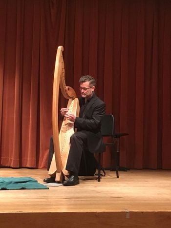 Playing at the Historical Harp Society Festival
