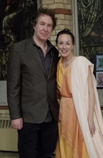 Composer/pianist Robert Bruce with dancer/choreographer Kate Hilliard in Eternal Spring
