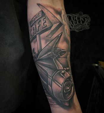 car tattoo by Howard Neal
