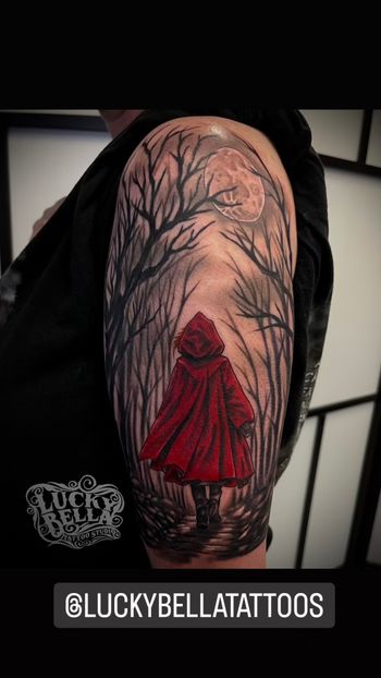 Little Red Riding Hood tattoo by Howard Neal
