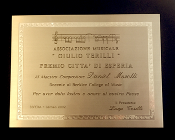 City of Esperia Education Award
