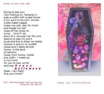 Visual Poetry: Coffin for a red nose
