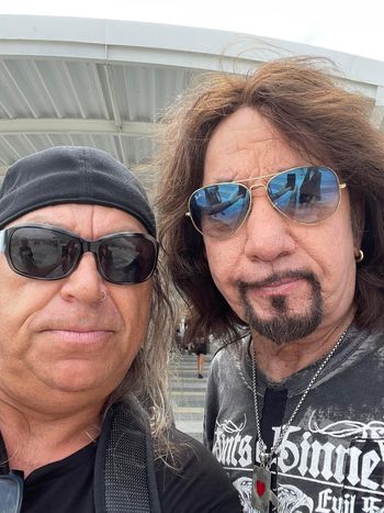 ‘Frankie Parker of Mudd Bucket with Ace Frehley!’
