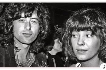Jimmy Page with Pamela Des Barres

