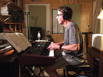 Norm Cotone recording his CD at Kat Shak
