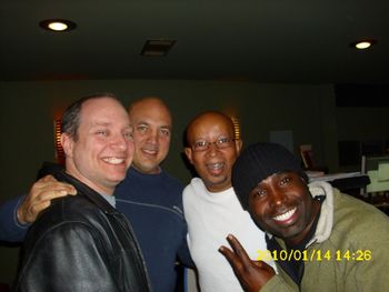 John Angotti, JT, and Dion John Angotti Extraordinary Love CD session at The Green Room.
