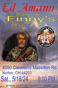 Ed Amann Stops in at Finny's in Norton
