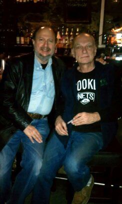 At the Gaslight, MacDougal St. Mark with Eric Frandsen, one of the finest guitarists and great pal of over 40 years
