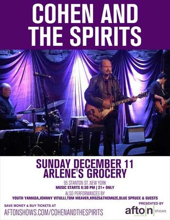 Arlene's Grocery poster Poster for Arlene's Grocery show, December 11, 2016, show
