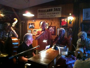 Whiskey Creek 2012 Celebrating Hank's birthday with Mic Nicholson and the gang. Check out the 94-yr old trumpet player!
