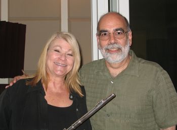 with Adeline Tomasone my flute teacher and friend - buona fortuna
