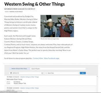 Western Swing Screen Shot - My song was played on the radio recently in Kansan.
