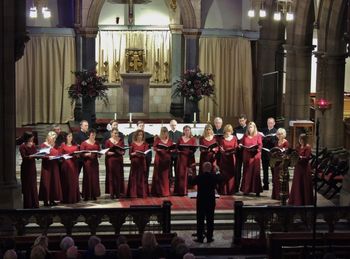 Edinburgh 13 Donal McCrisken conducts Cappella Caeciliana in St Mary's Metropolitan Cathedral, Edinburgh, 21 November 2015
