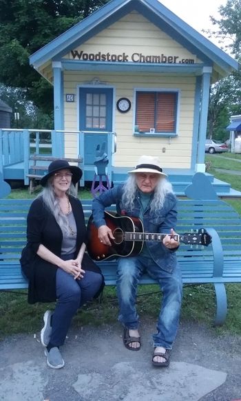 Joe Kidd & Sheila Burke on tour in Woodstock New York
