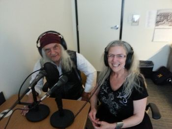 Joe Kidd & Sheila Burke in studio @ Wayne State University Podcast for Concert of Colors - downtown
