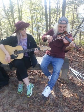 Joe Kidd & Sheila Burke outdoor concert with fiddle @ The Breaks Interstate Park - Kentucky/Virginia
