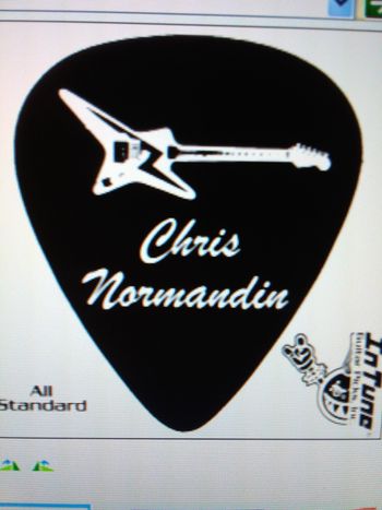 Chris Normandin custom guitar pick2
