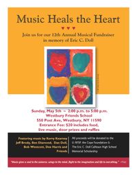 Music Heals the Heart -- Fundraiser for AFSP, the Cope Foundation & the Eric C Doll Calhoun High School Memorial Scholarship
