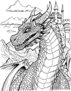 Draconisphere: Hybrid Dragon Coloring Book