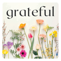 Grateful Wildflowers 3" Sticker