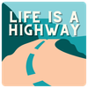 Life Is A Highway 6" Bumper Sticker