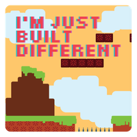 I'm Just Built Different 3" Sticker