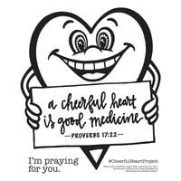 Cheerful Heart Coloring Sheet (PDF Download)