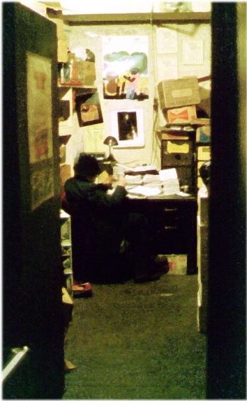 Max Gordon in his office at the Village Vanguard
