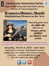 Women's History Month: Highlighting Women Tn The Arts
