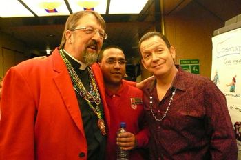The Preacher hanging out with Tommy Castro and friend...
