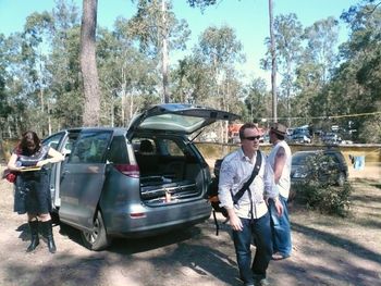 Backstage at the Gympie Muster - hot, dry & dusty!
