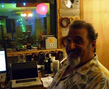 Rich DelGrosso in the control room at Wire Recordings, Austin TX
