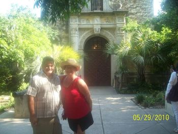 Craig Speer and Pat Pepin at The Alamo, San Antonio TX
