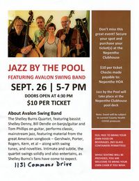 Shelley Burns & Avalon Swing, Jazz By The Pool