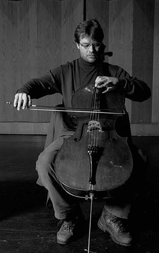 Cellist, Daniel Gaisford recording his Solo Album on his Matteo Goffriller, Venice, 1706, the "Warburg"